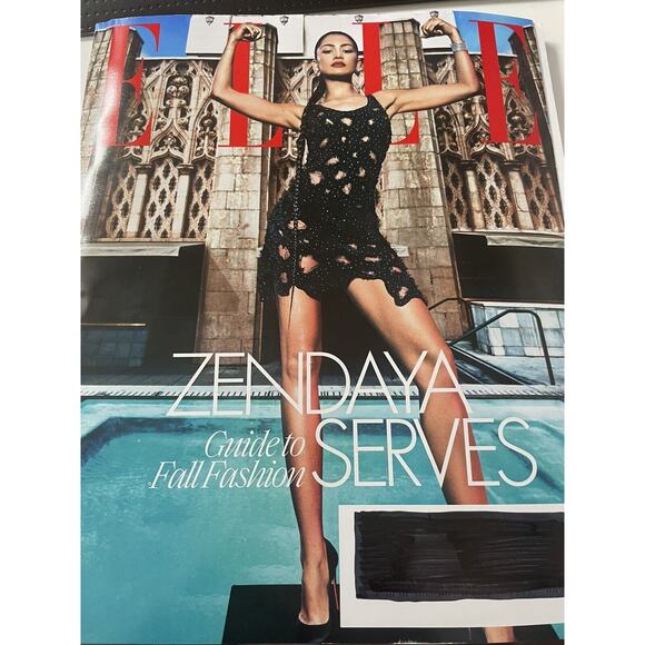 ELLE Magazine September 2023 ZENDAYA SERVES Guide to Fall Fashion BEAUTY - Picture 1 of 1